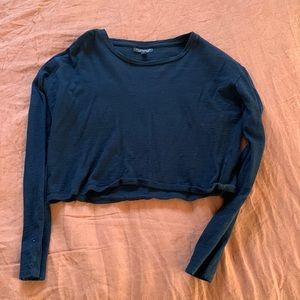 Black Topshop Crop Top